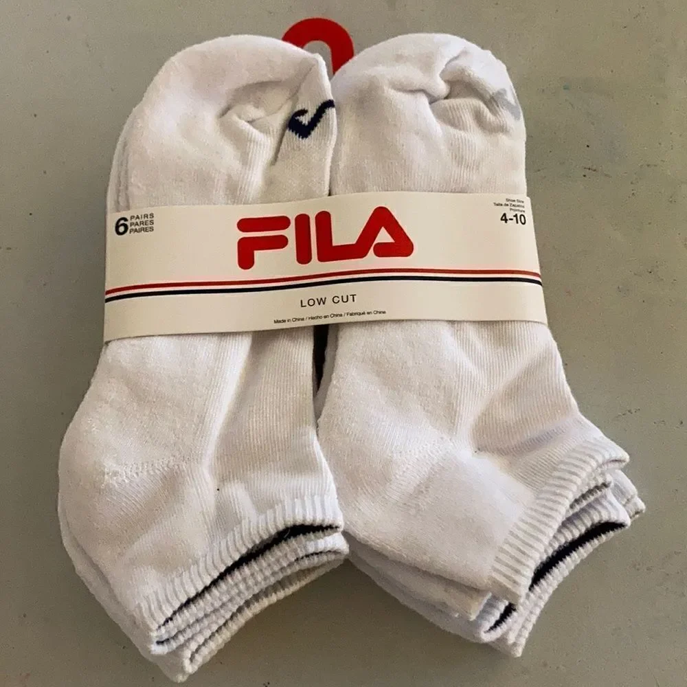 Fila white navy